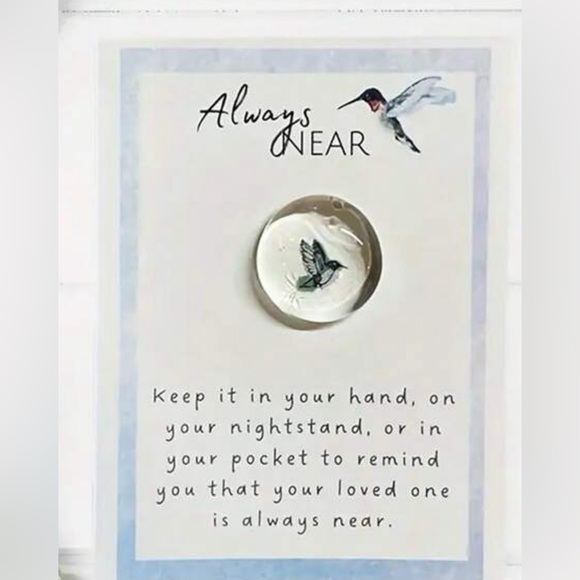 Always Near Hummingbird Pocket Coin Gift - Picture 3 of 5